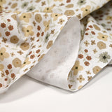 Cotton printed love passion beige and brown