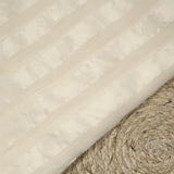 Mousseline de soie crinkle à bandes satin 23mm ivoire