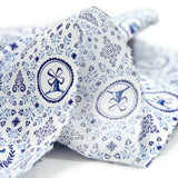 Cotton Printed Sabot and Tulip White background