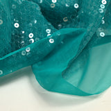 Tulle sequin turquoise