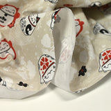 Miaou Miaou printed cotton Beige background