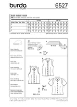 Burda Boss N ° 6527: blusa de verano