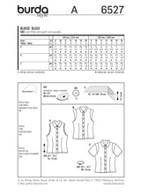 Burda Boss N ° 6527: blusa de verano
