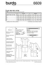 BOSS N ° 6609 Burda: vestido de bolsillo