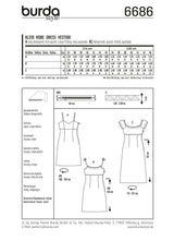 Patron n ° 6686 BURDA: Breed dress