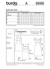 Patron n ° 6686 BURDA: Breed dress