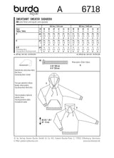 Patrón N ° 6718: sudadera para hombres
