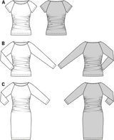 Patrón N ° 6910: camiseta y vestido