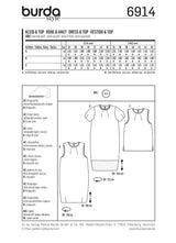 Patron n ° 6914: High and dress
