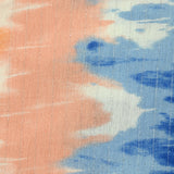 Crépon Viscose Lurex Tie and Dye Bleu and Orange