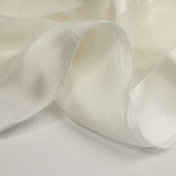 100% silk veil with wide ecru satin bands