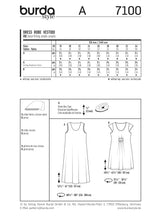 Patrón N ° 7100: Vestido