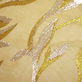 Silk Mousseline Lys jacquard tisses gold and silver