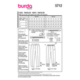 Burda boss n ° 5712: pants