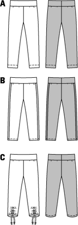 Patrón N ° 9415: Leggings para niños