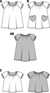 Patrón N ° 9438: Vestido y camiseta