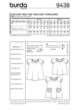 Patrón N ° 9438: Vestido y camiseta