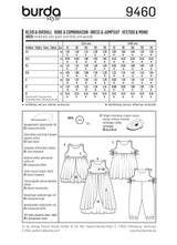 Patron n ° 9460: dress and combination