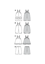 Patrón N ° 9772: pantalones y falda