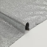 Jersey viscose fin gris lamé argent