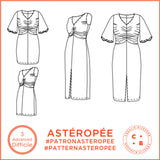 Patrón de costura de vestido Asteropee