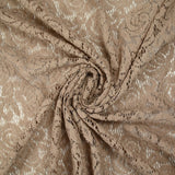 Guipure polyester bouclette beige