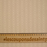 100% de jersey de algodón beige
