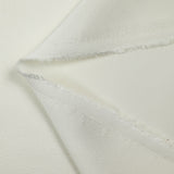 Crêpe de polyester satiné blanc