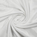 Satin de polyester blanc nacré