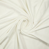 Jersey de coton fin flammé blanc cassé