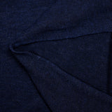 Maille flammée fine bleu marine