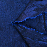 Polyester froissé Lola bleu de minuit