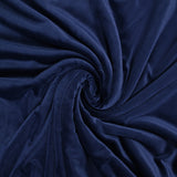 Soft navy blue velvet jersey