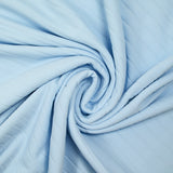 Jersey de coton rayure ton sur ton bleu ciel