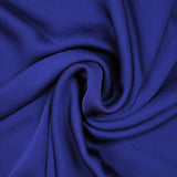 Crêpe de polyester bleu roi