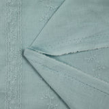 Broderie anglaise Mary bleu glacier