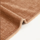 Jersey velours double face chiné camel