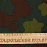 Military green camouflage cotton gabardine