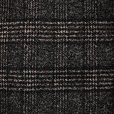 Laine mélangée à carreaux marron et noir