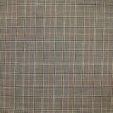 Tissu tailleur laine mélangée à carreaux chocolat fond beige