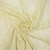 Dentelle polyester Maria jaune pâle