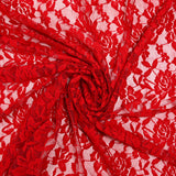 Dentelle polyester Clara rouge