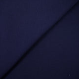 Double navy blue cotton and silk crepe