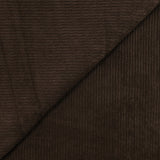 Velours polyester côtelé marron