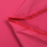 Popeline de coton technique déperlante fuchsia