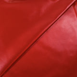 Satin duchesse stretch ciré rouge