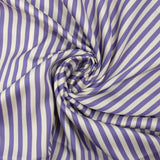 6 mm purple and off-white striped woven-dyed viscose satin