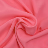 Crêpe de chine soie et acétate rose bonbon