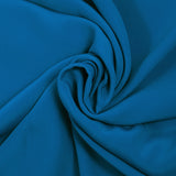 Crêpe de chine soie et acétate bleu cobalt