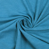 Heather turquoise blue cotton jersey